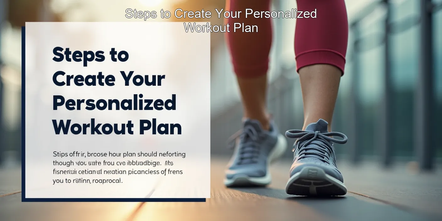 Steps to Create Your Personalized Workout Plan