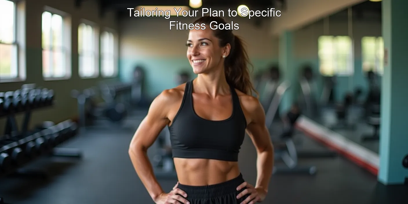 Tailoring Your Plan to Specific Fitness Goals